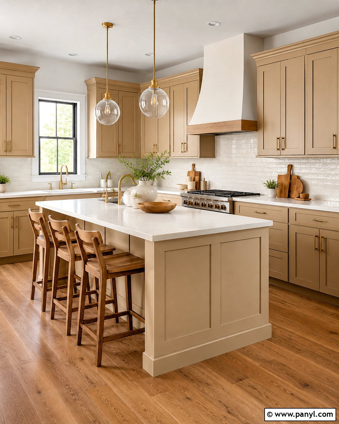 Beige Kitchen With Dark Wood Floors - 20 beige colour kitchen ideas