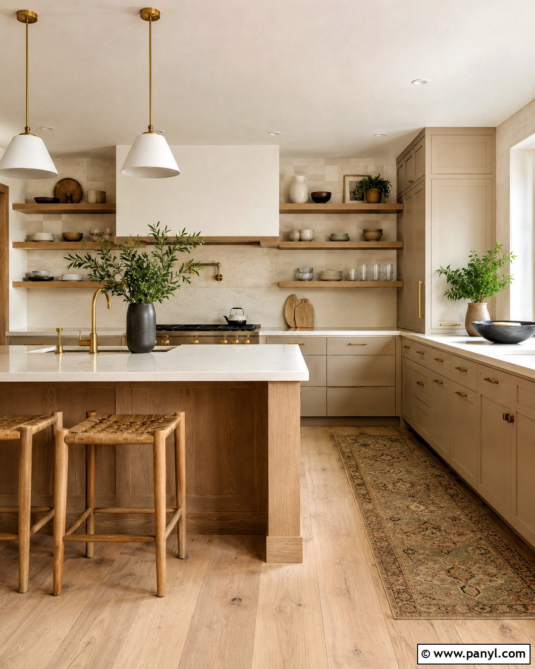 Beige Kitchen With Open Shelving - 20 beige colour kitchen ideas
