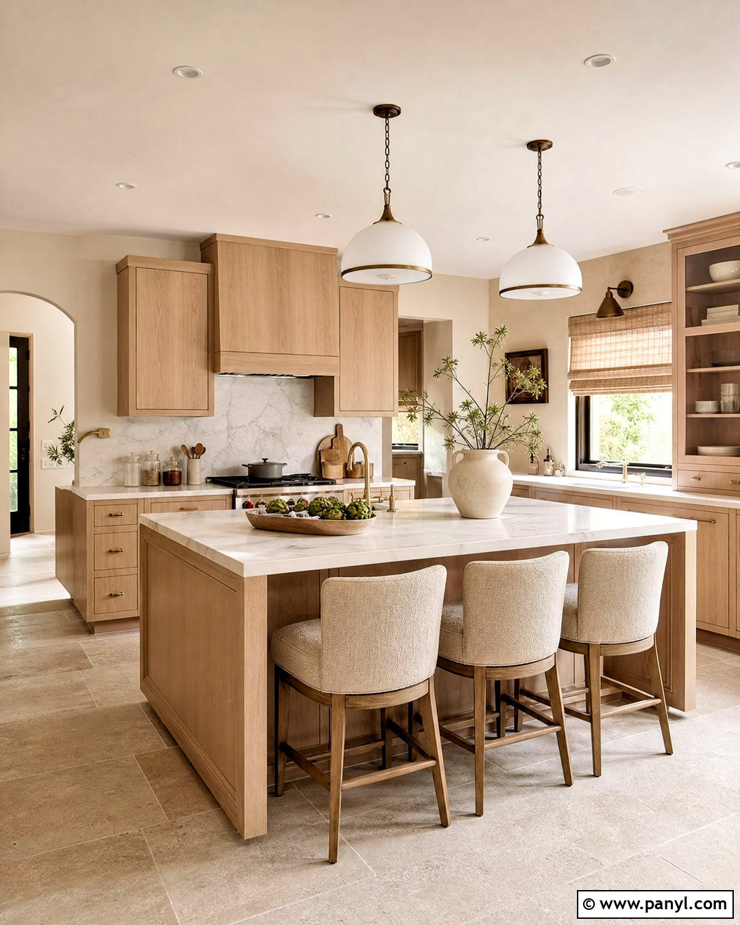Beige Kitchen With White Oak Cabinets - 20 beige and wood kitchen ideas