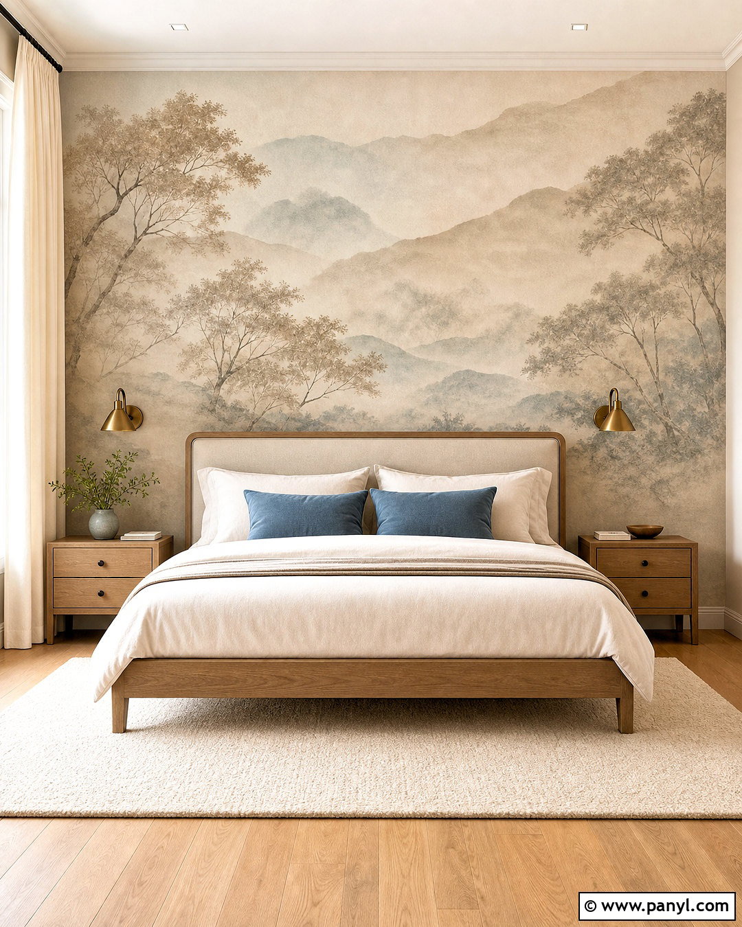 Beige Landscape Mural Wallpaper - 20 beige color wallpaper ideas