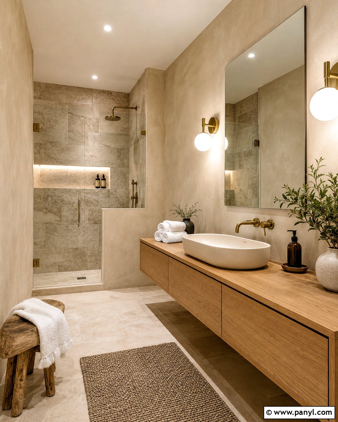 Beige Lime Wash Bathroom - 20 beige lime wash ideas