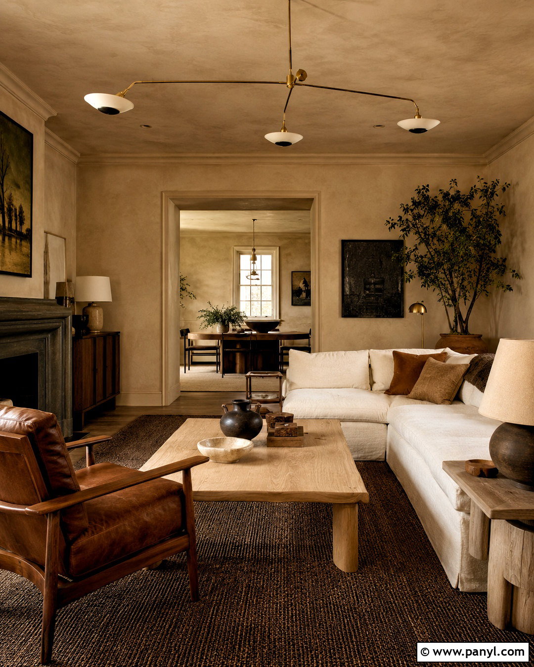 Beige Lime Wash Color Drenching - 20 beige lime wash ideas