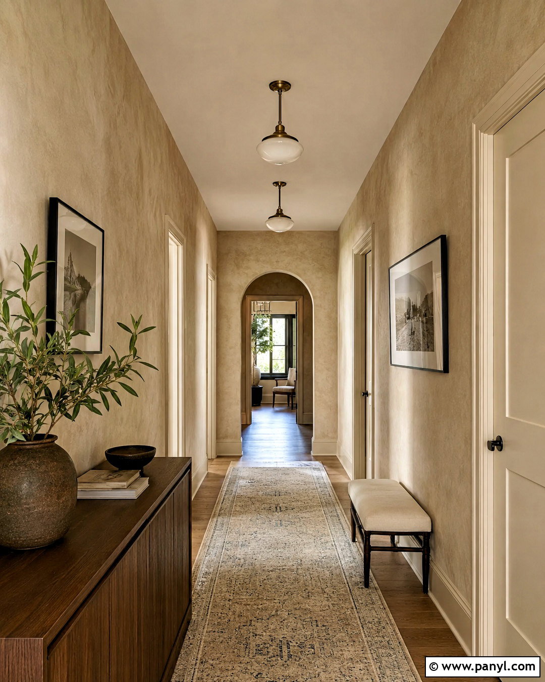 Beige Lime Wash Hallway - 20 beige lime wash ideas