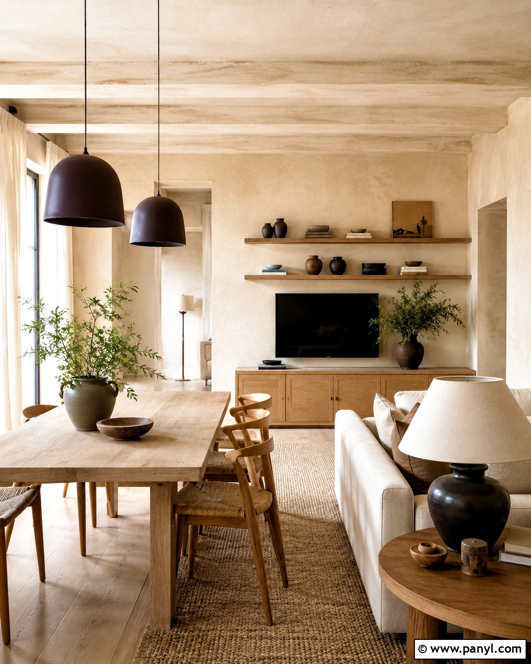 Beige Lime Wash With Oak Furniture - 20 beige lime wash ideas