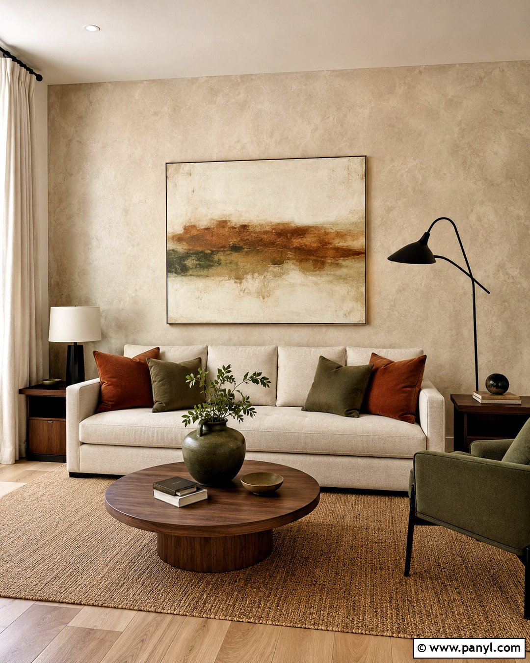 Beige Limewash Accent Wall - 40 Beige Limewash Walls