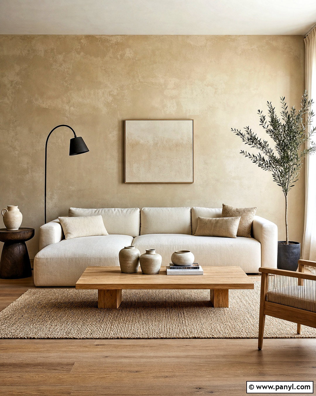 Beige Limewash Accent Wall - 20 beige accent wall ideas