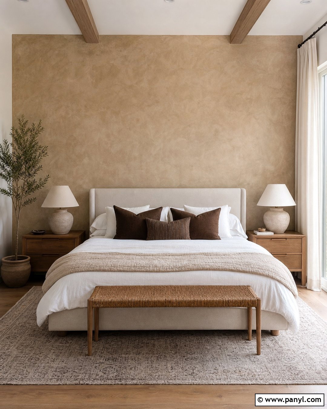 Beige Limewash Accent Wall - 35 limewash accent wall ideas