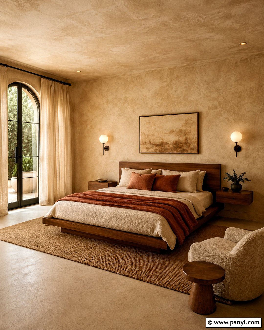 Beige Limewash Color Drenching - 40 Beige Limewash Walls