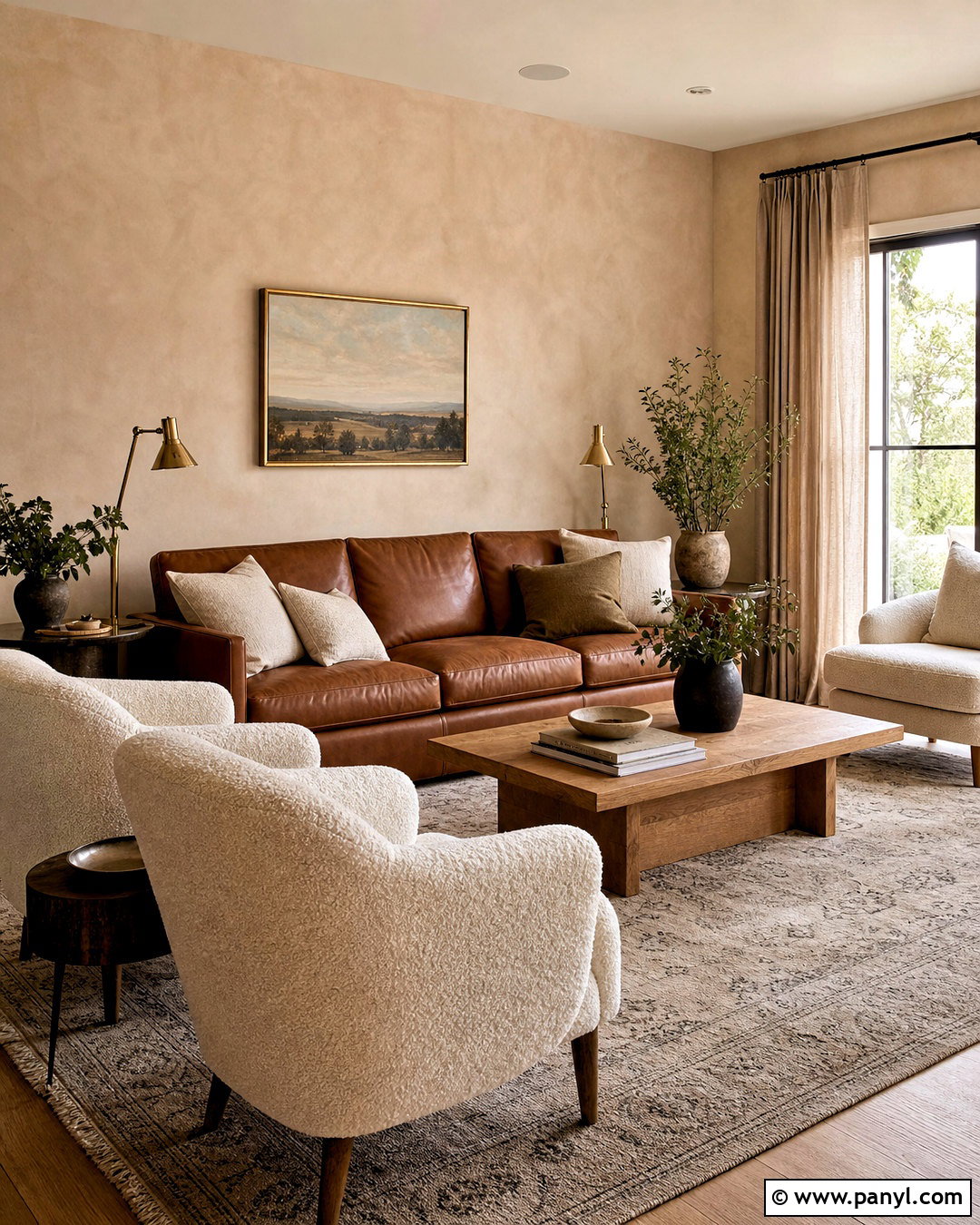 Beige Limewash Living Room - 20 limewash walls living rooms