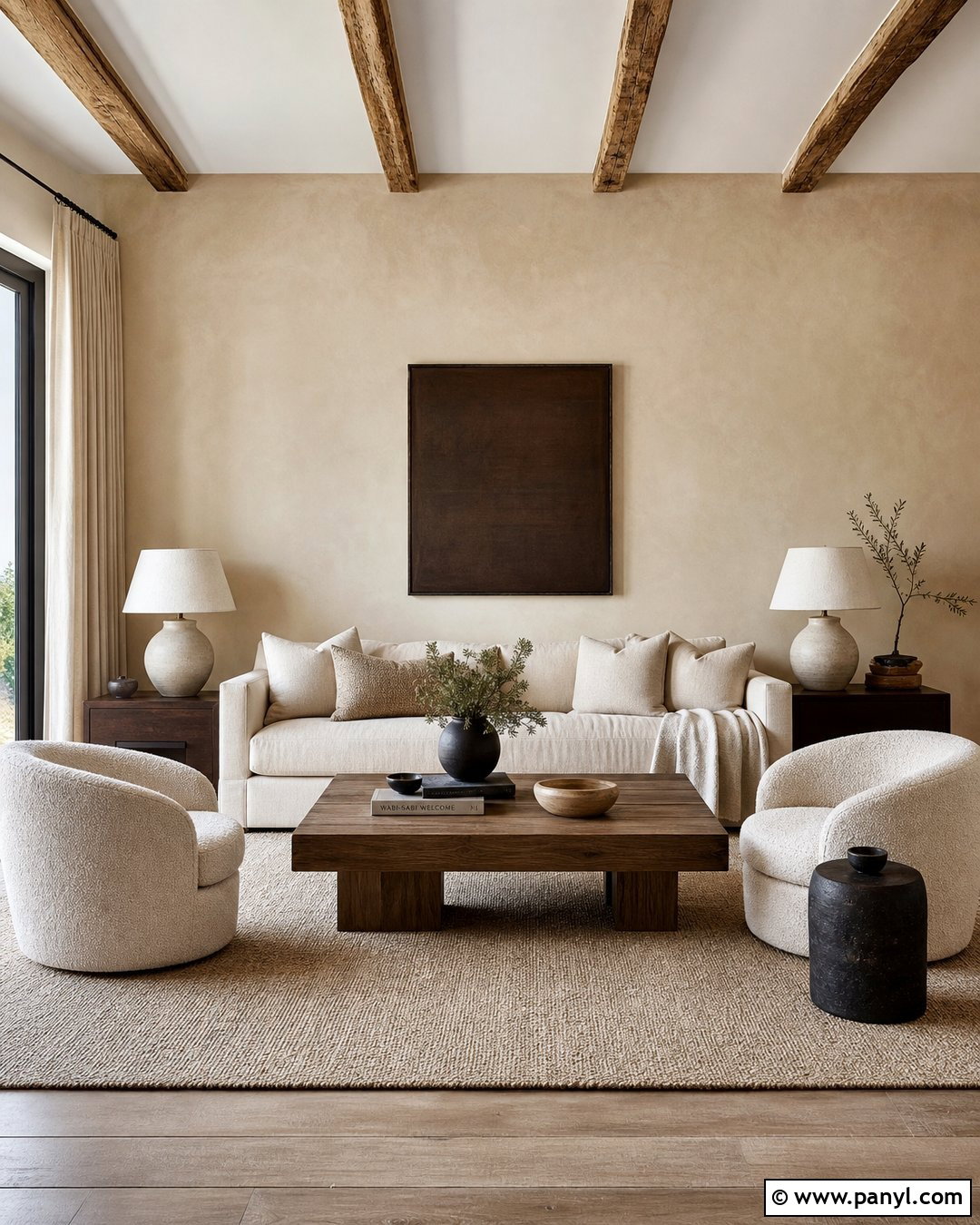 Beige Limewash Patina Wall - 35 patina wall ideas