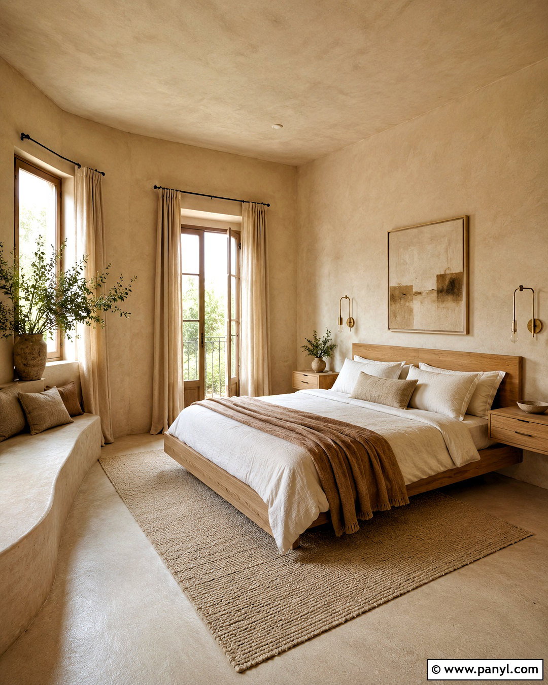 Beige Limewash Texture Bedroom - 20 limewash texture ideas