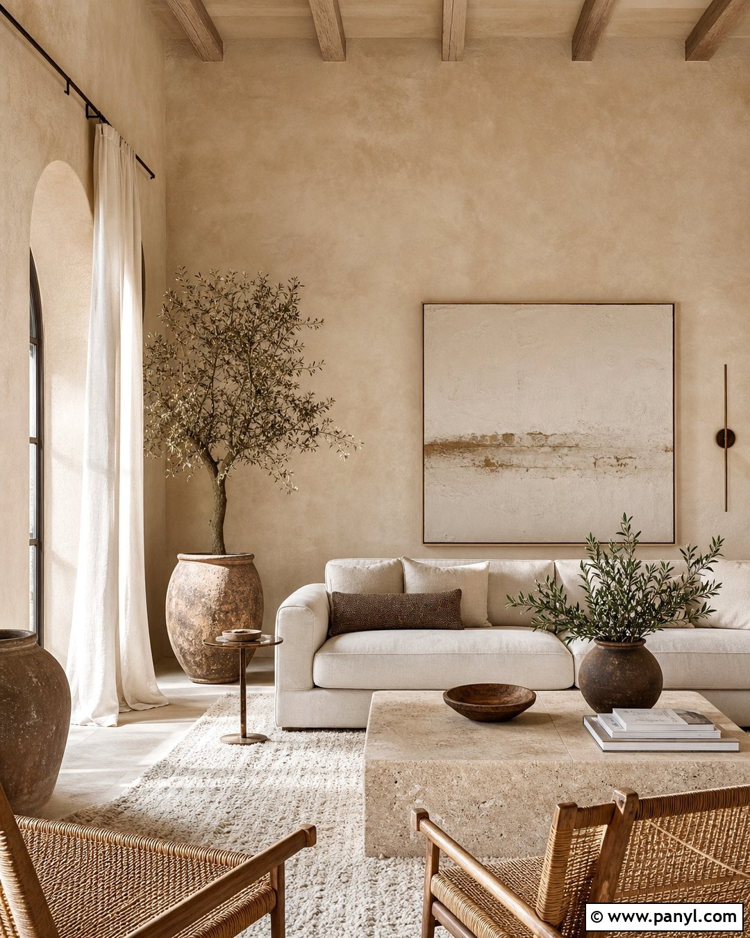 Beige Limewash Wall Living Room - 35 beige colour wall ideas