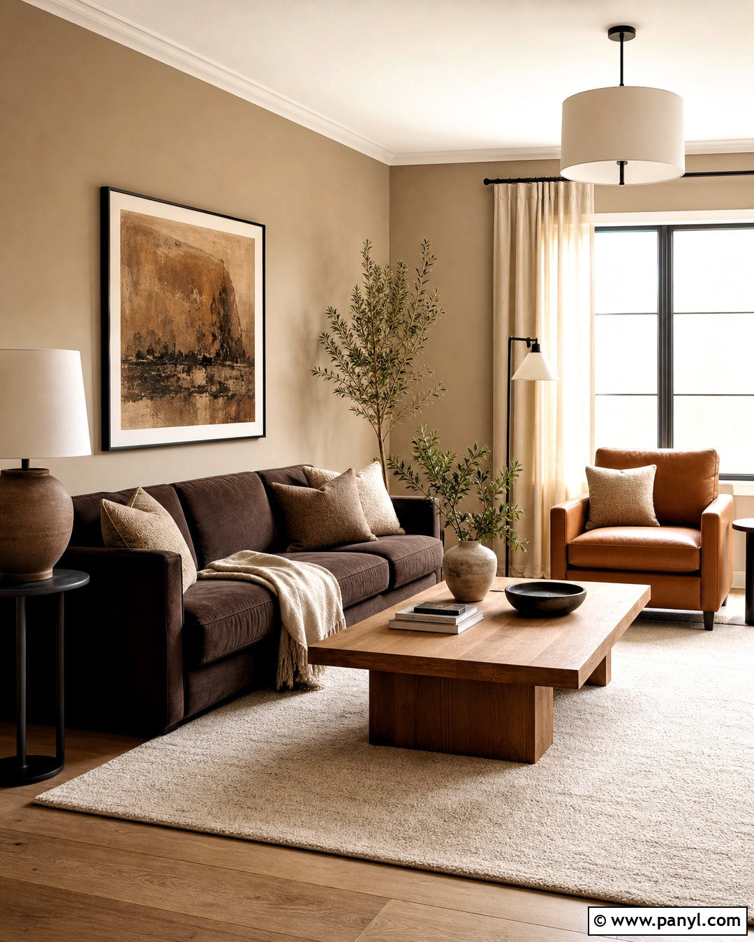 Beige Living Room Walls With Brown Accents - 20 painting ideas living room wall colors
