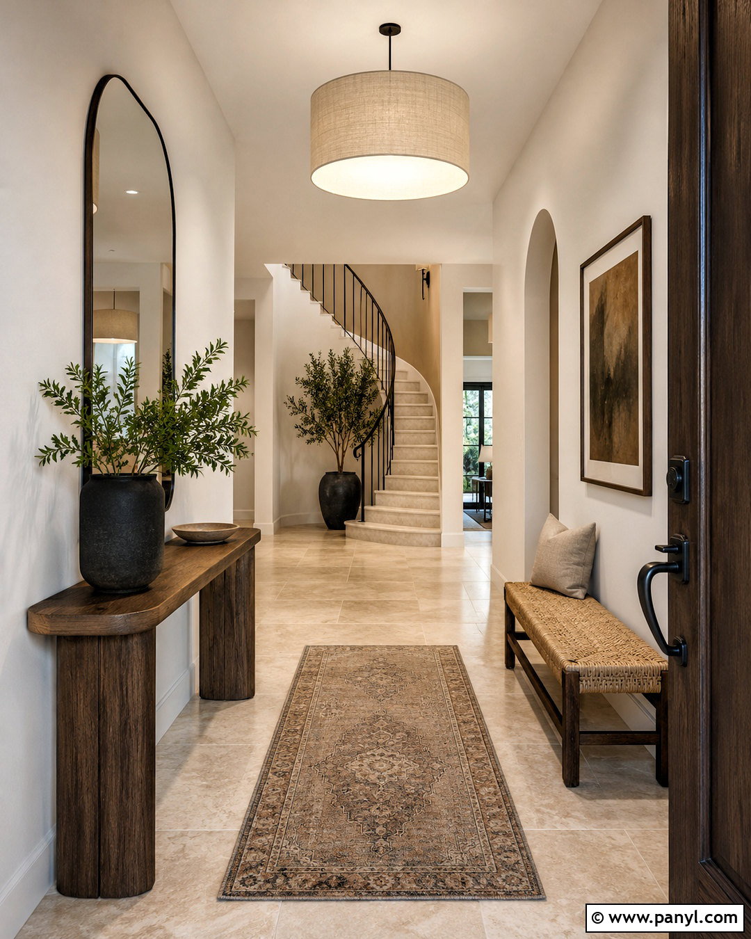 Beige Marble Entryway - 20 marble texture ideas