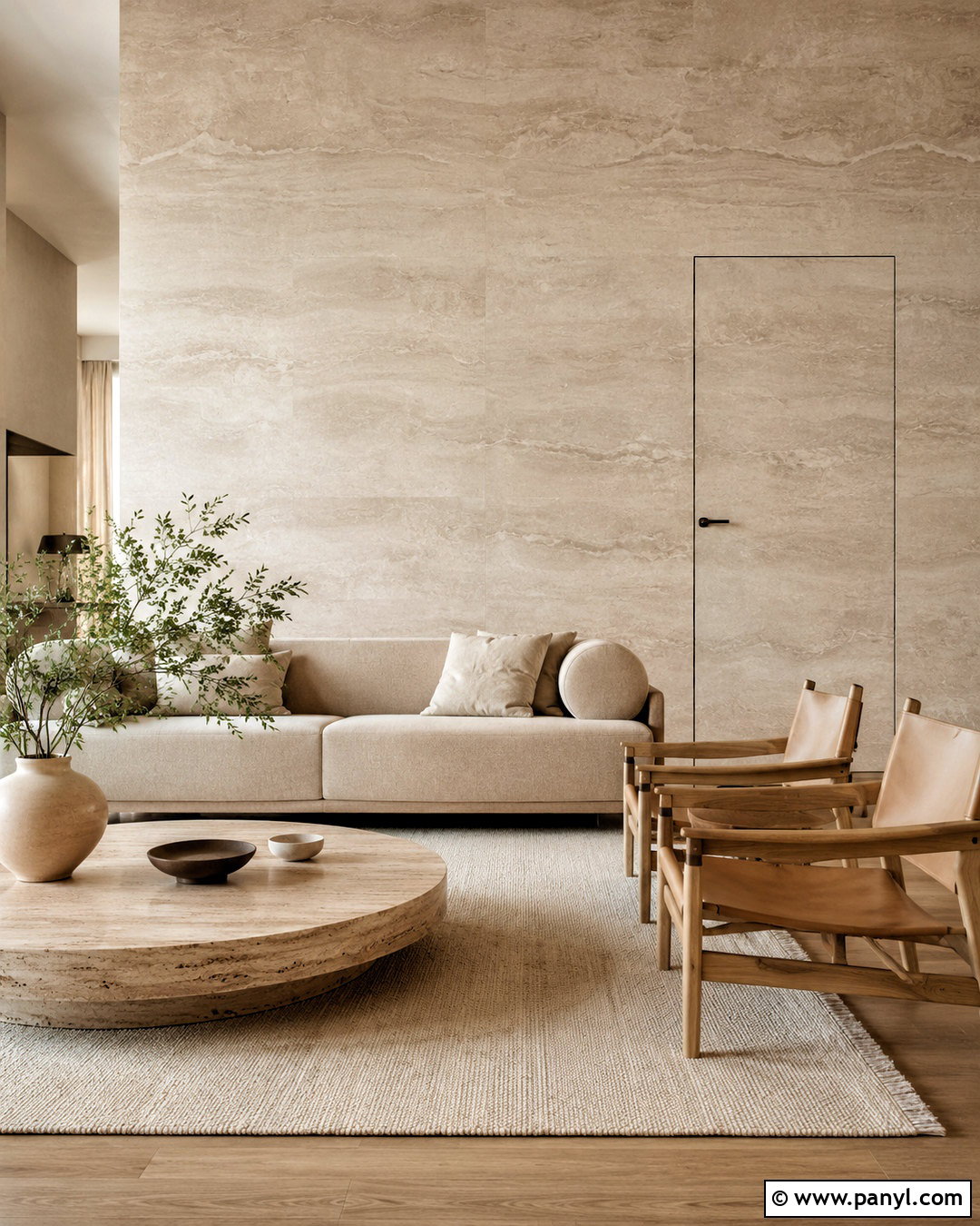 Beige Marble Minimalist Wall - 20 marble wall design luxury ideas