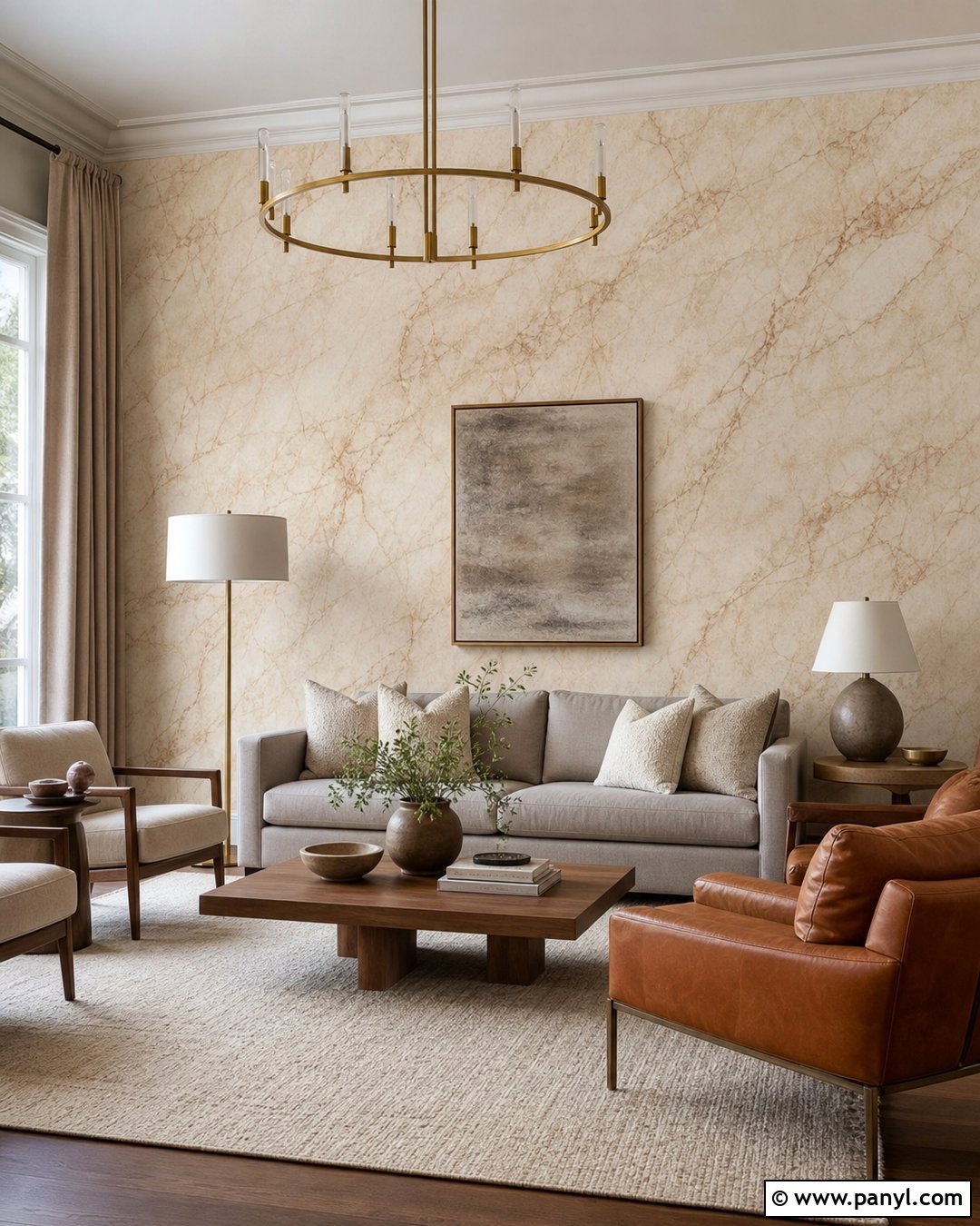 Beige Marble Wallpaper Living Room - 30 Marble Wallpaper Living Room Ideas
