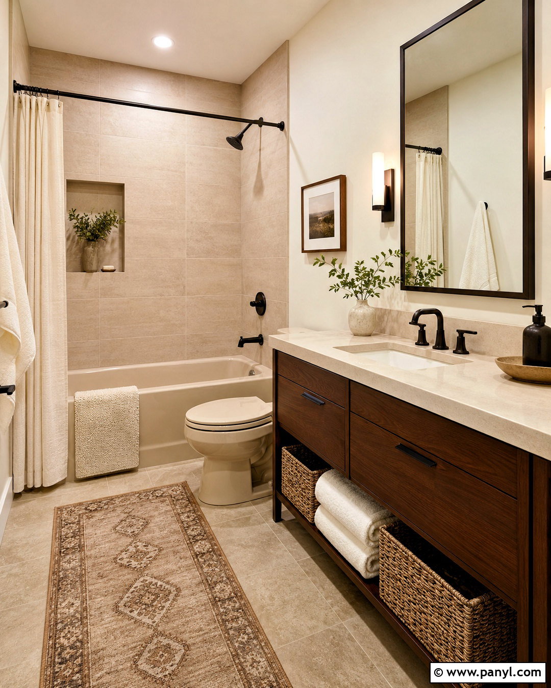 Beige Toilet Bathroom - 35 Toilet Color Ideas