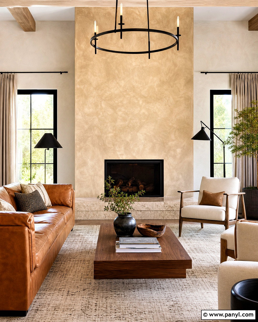 Beige Venetian Plaster Fireplace Wall - 20 venetian plaster walls
