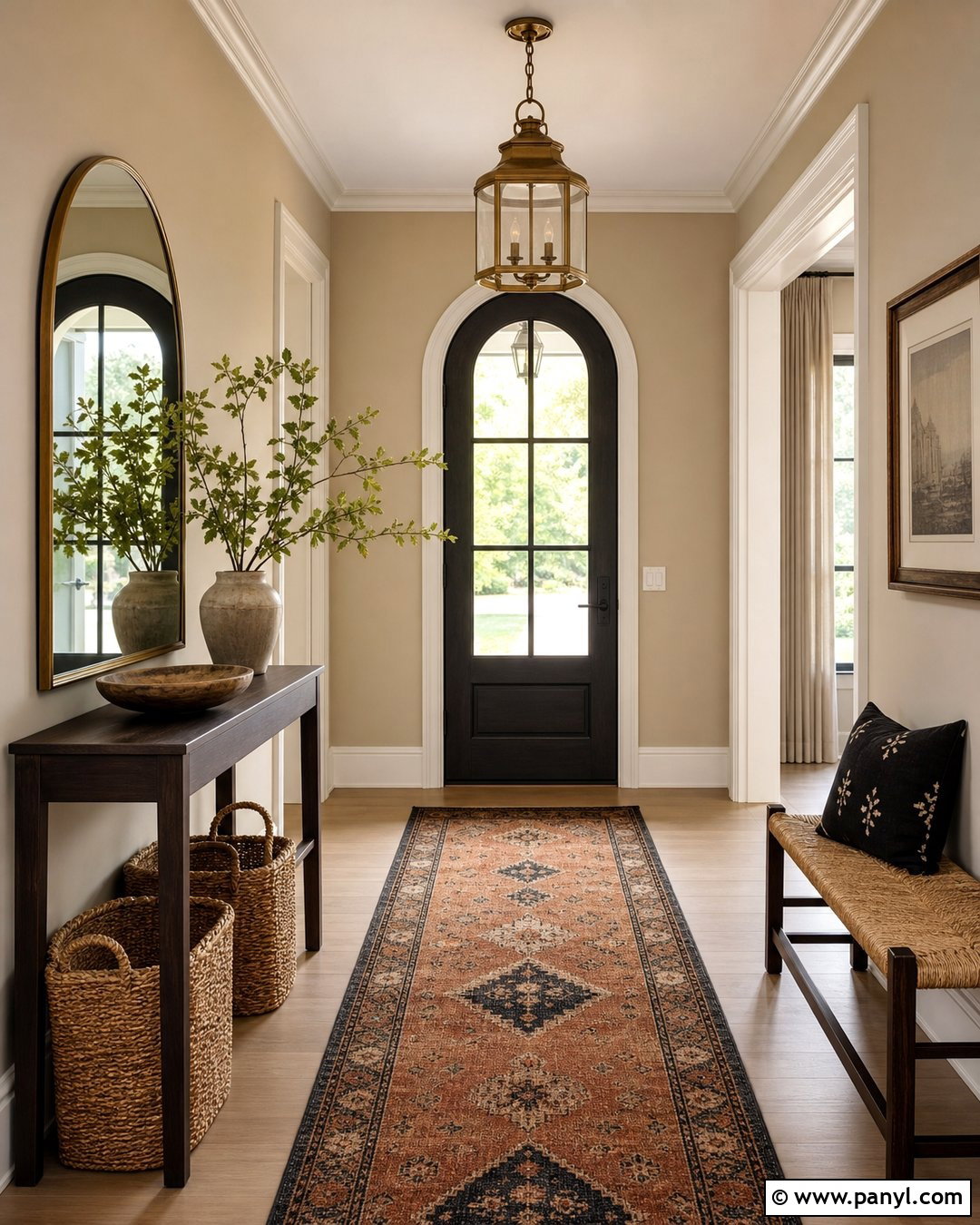 Beige Wall Entryway - 35 beige colour wall ideas