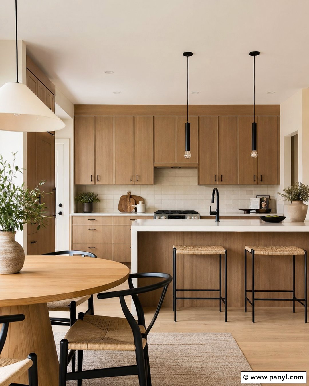 Beige Wall Modern Kitchen - 35 beige colour wall ideas