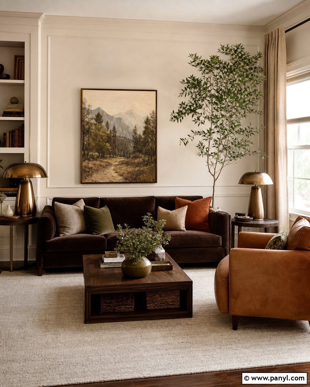 Beige Wall Paint With Chocolate Brown - 30 Beige Colour Wall Paint Ideas