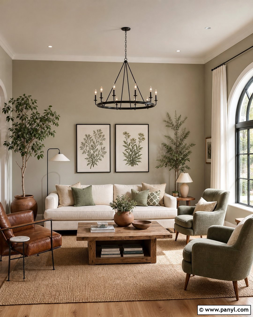 Beige Wall Paint With Sage Green Decor - 20 Beige Wall Paint Sample Ideas