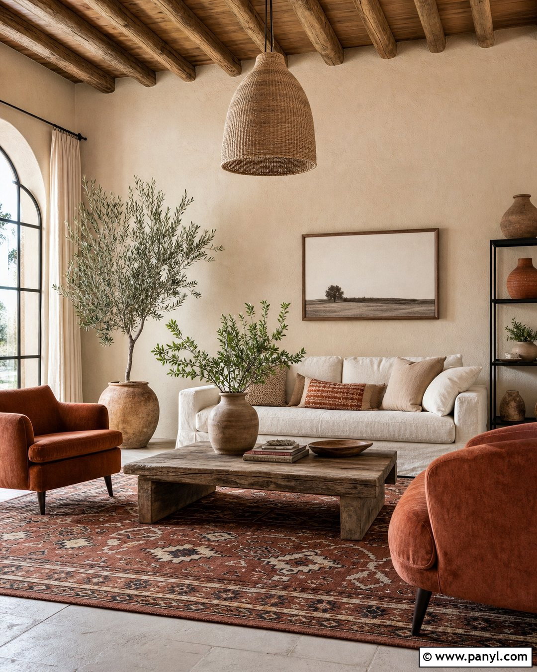Beige Wall With Terracotta Decor - 35 beige colour wall ideas