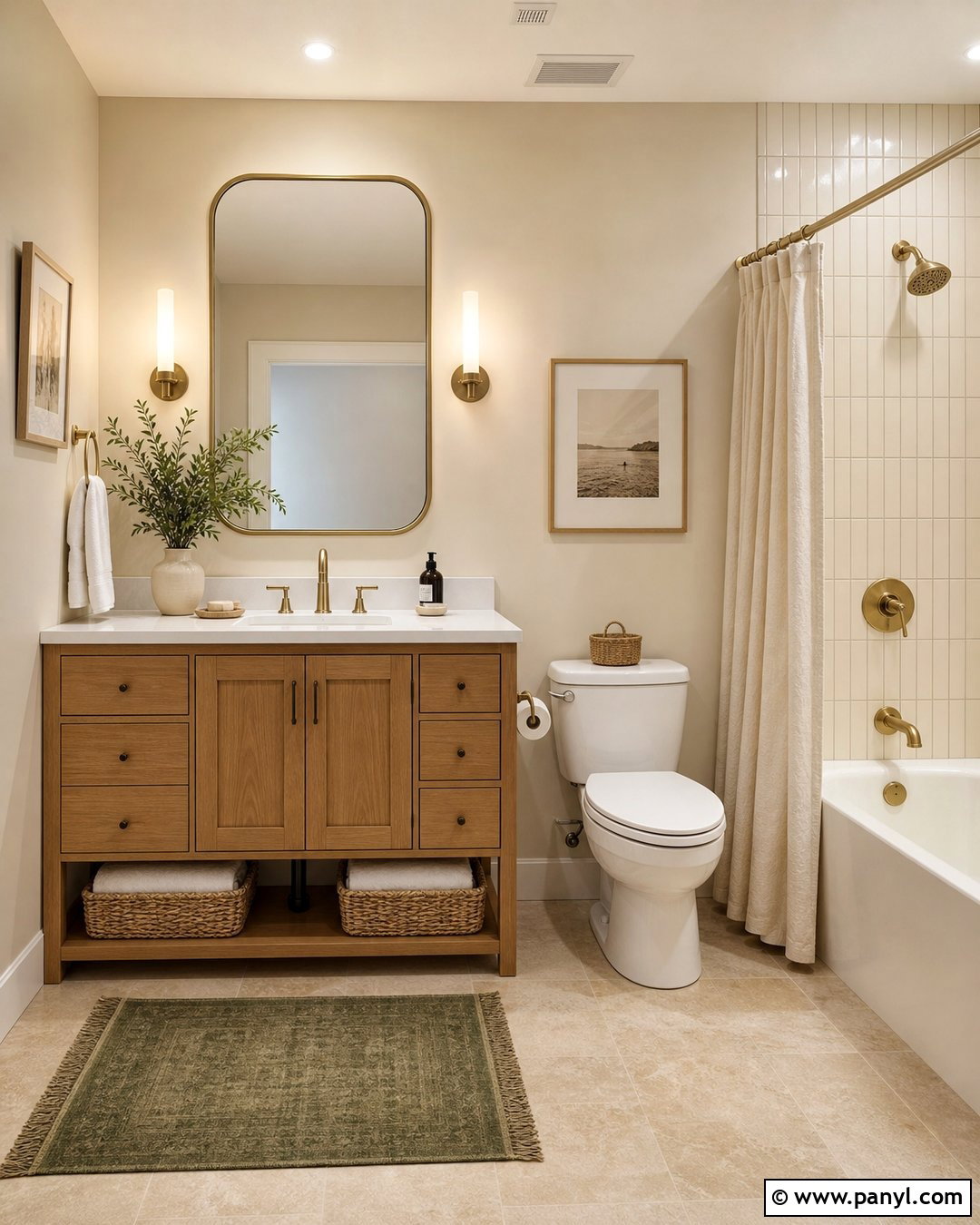 Beige Walls In Bathroom - 50 beige walls