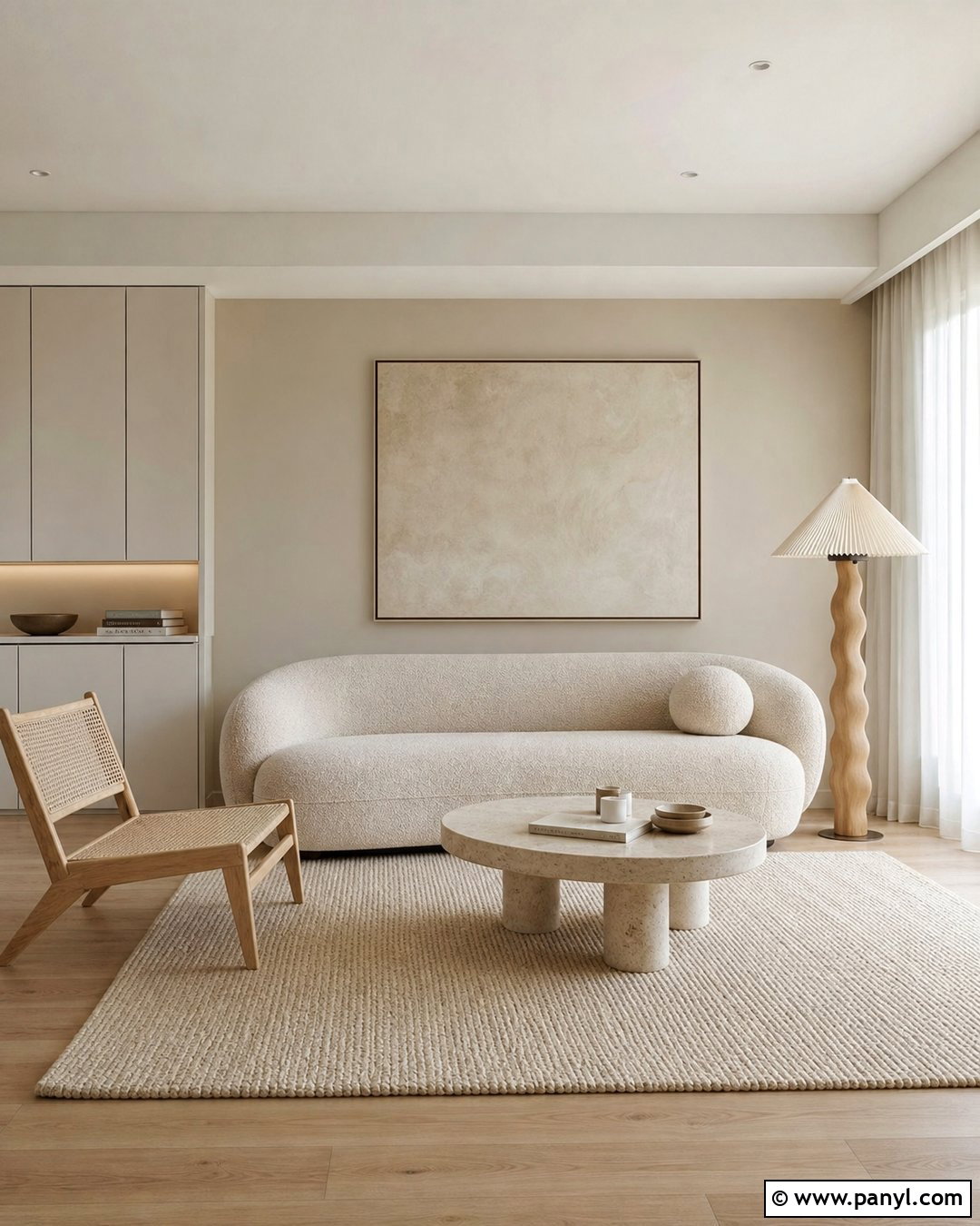 Beige Walls In Minimalist Living Room - 50 beige wall ideas