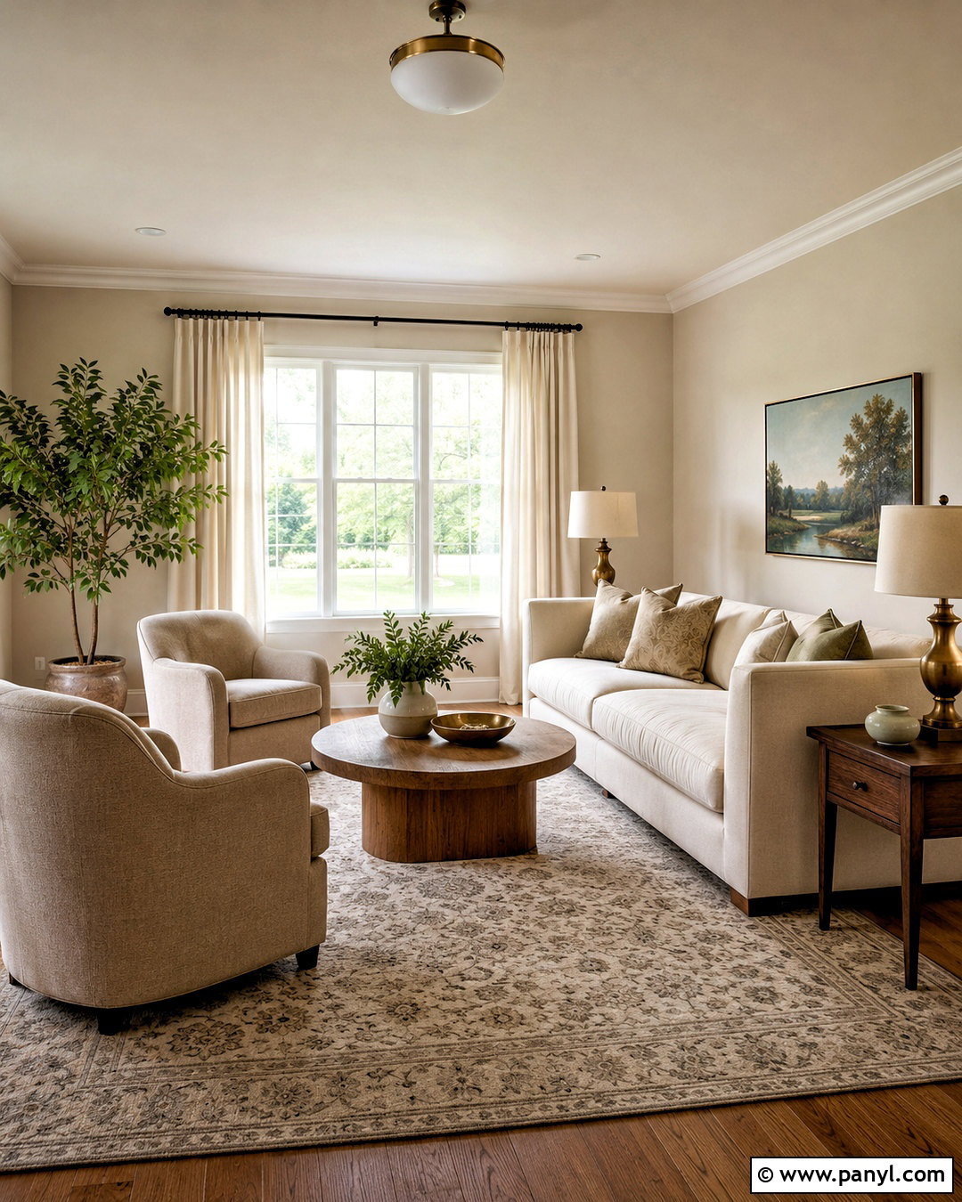 Beige Walls With A Cream Sofa - 20 beige walls living room decor ideas
