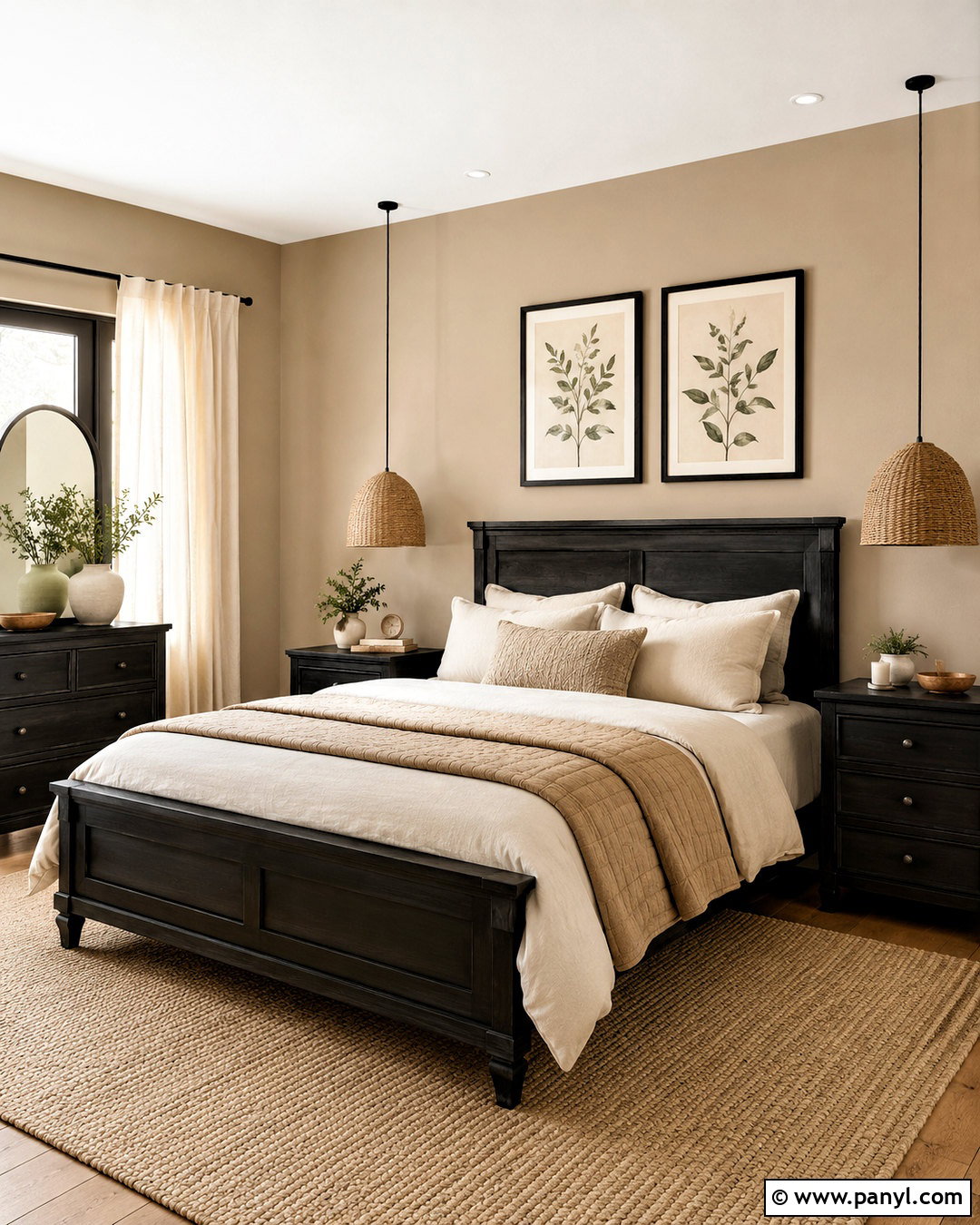 Beige Walls With Black Furniture - 20 Wall Colors That Go With Black Ideas