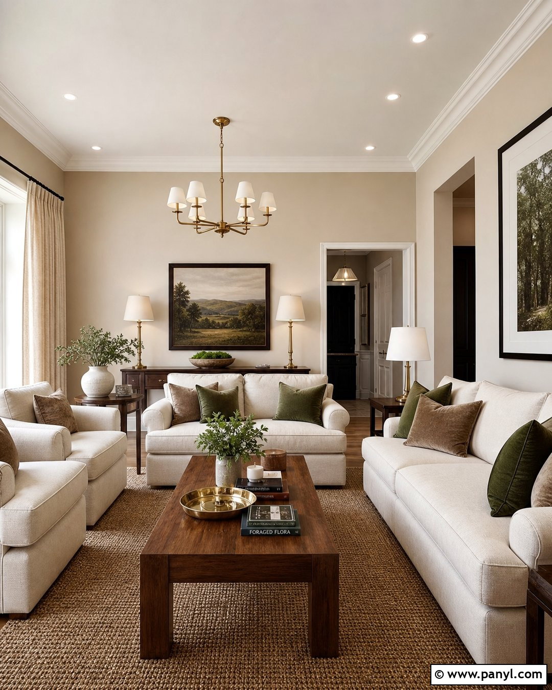 Beige Walls With Brass Accents - 35 Beige Wall Colour Ideas