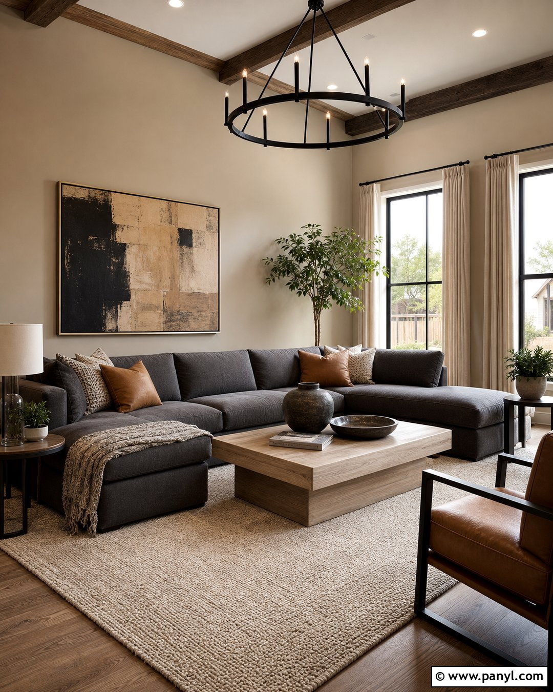 Beige Walls With Charcoal Gray - 20 Beige Walls Color Scheme Ideas