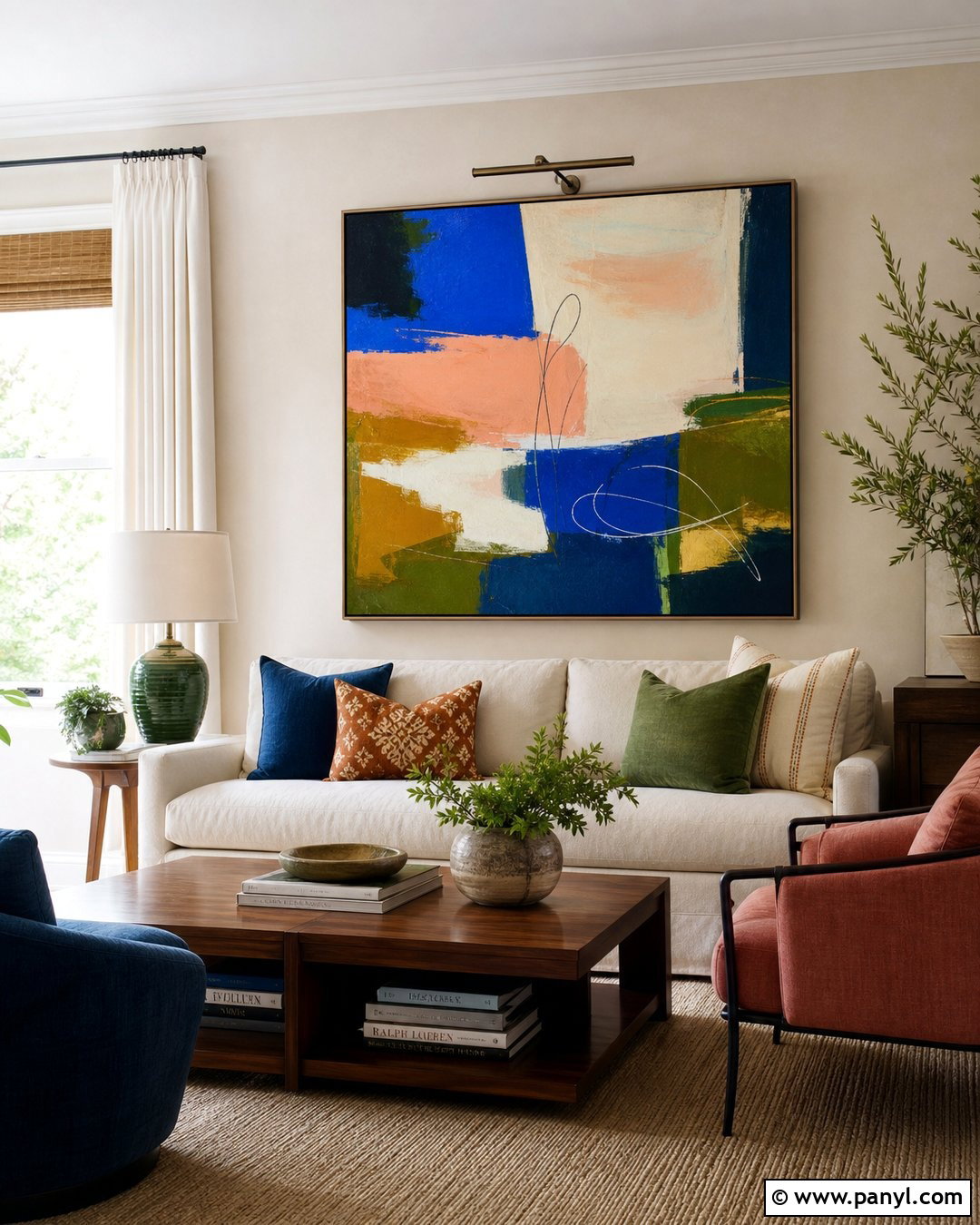 Beige Walls With Colorful Art - 50 beige wall ideas