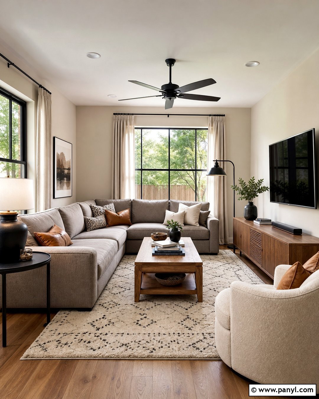 Beige Walls With Gray Sofa - 50 beige walls