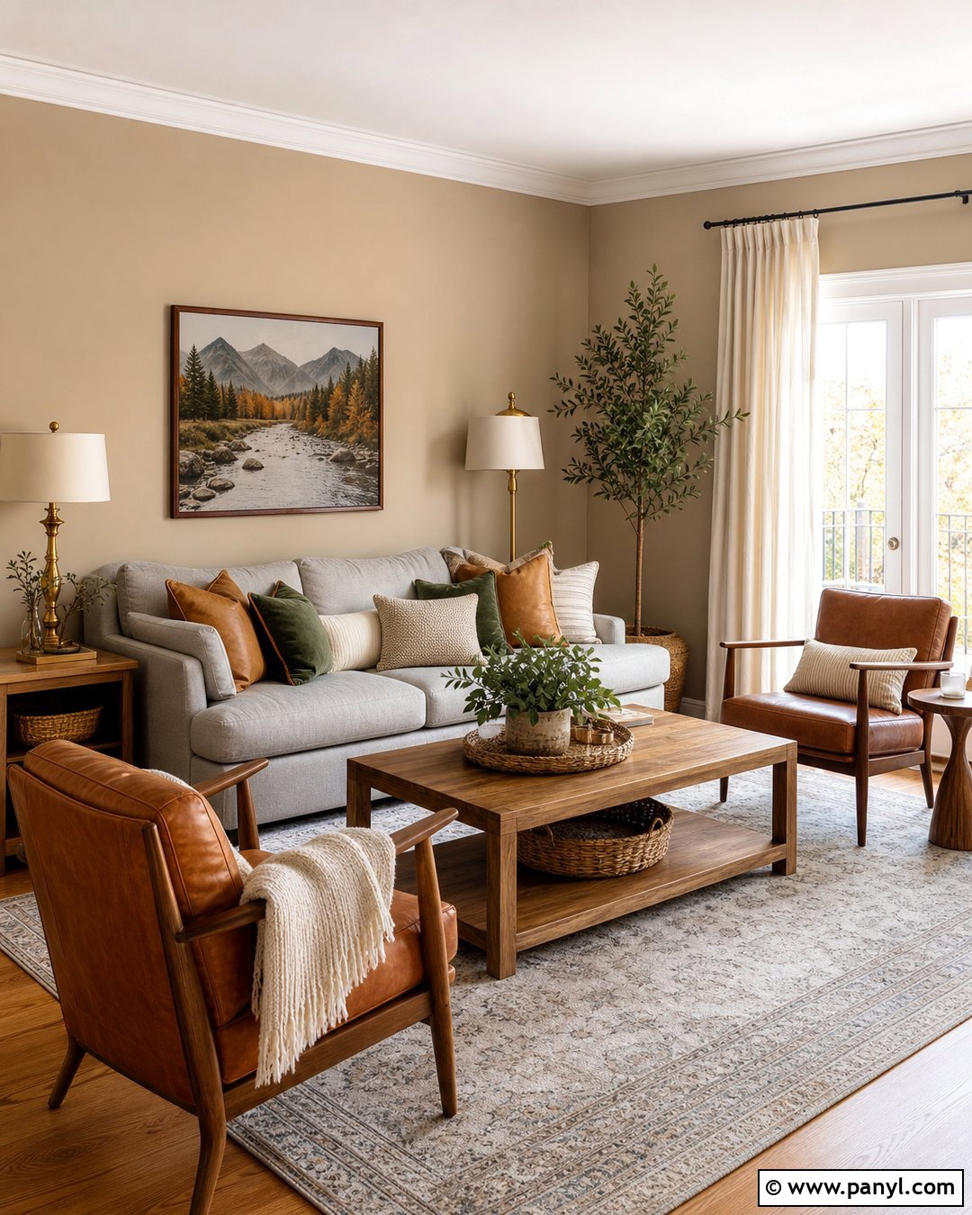 Beige Walls With Gray Sofa - 50 beige wall ideas