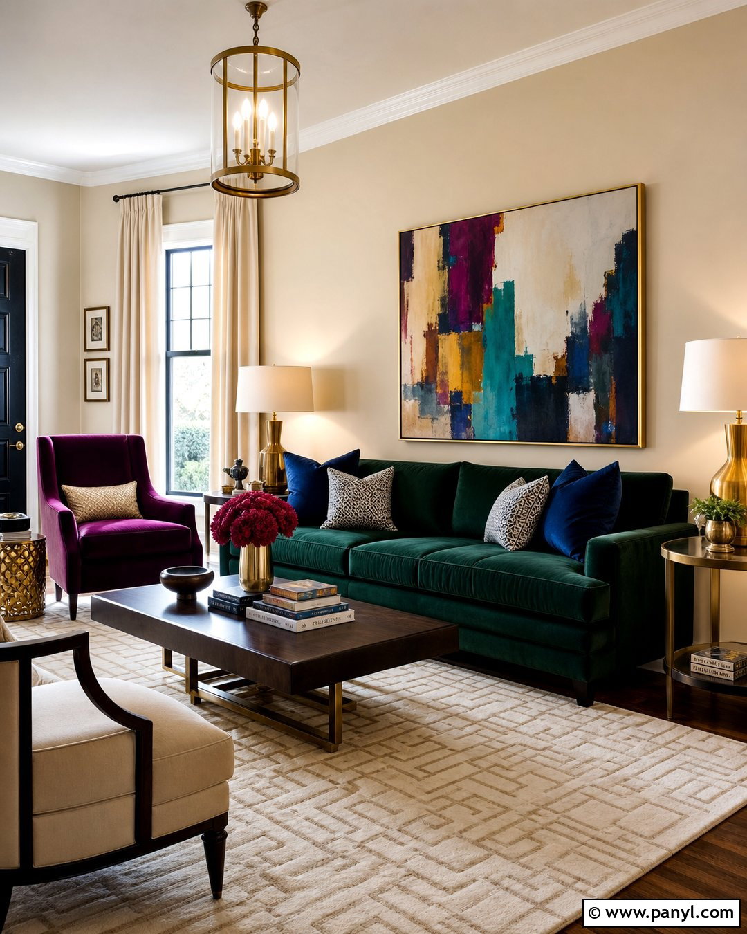 Beige Walls With Jewel Tones - 50 beige wall ideas