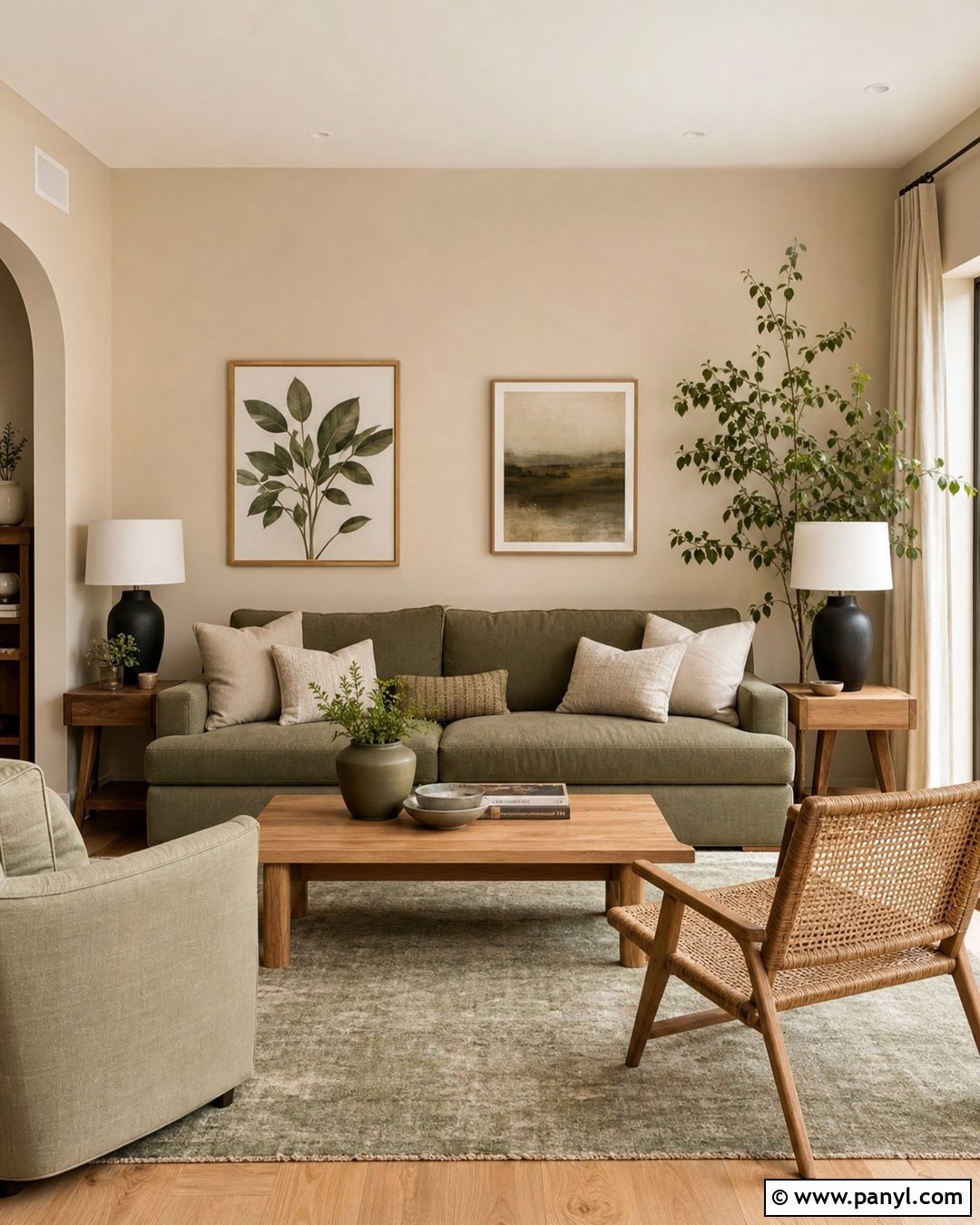 Beige Walls With Sage Green - 25 Beige Wall Color Palette Ideas