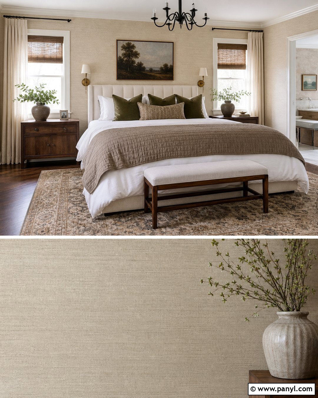 Beige Walls With Textured Wallpaper - 50 beige wall ideas