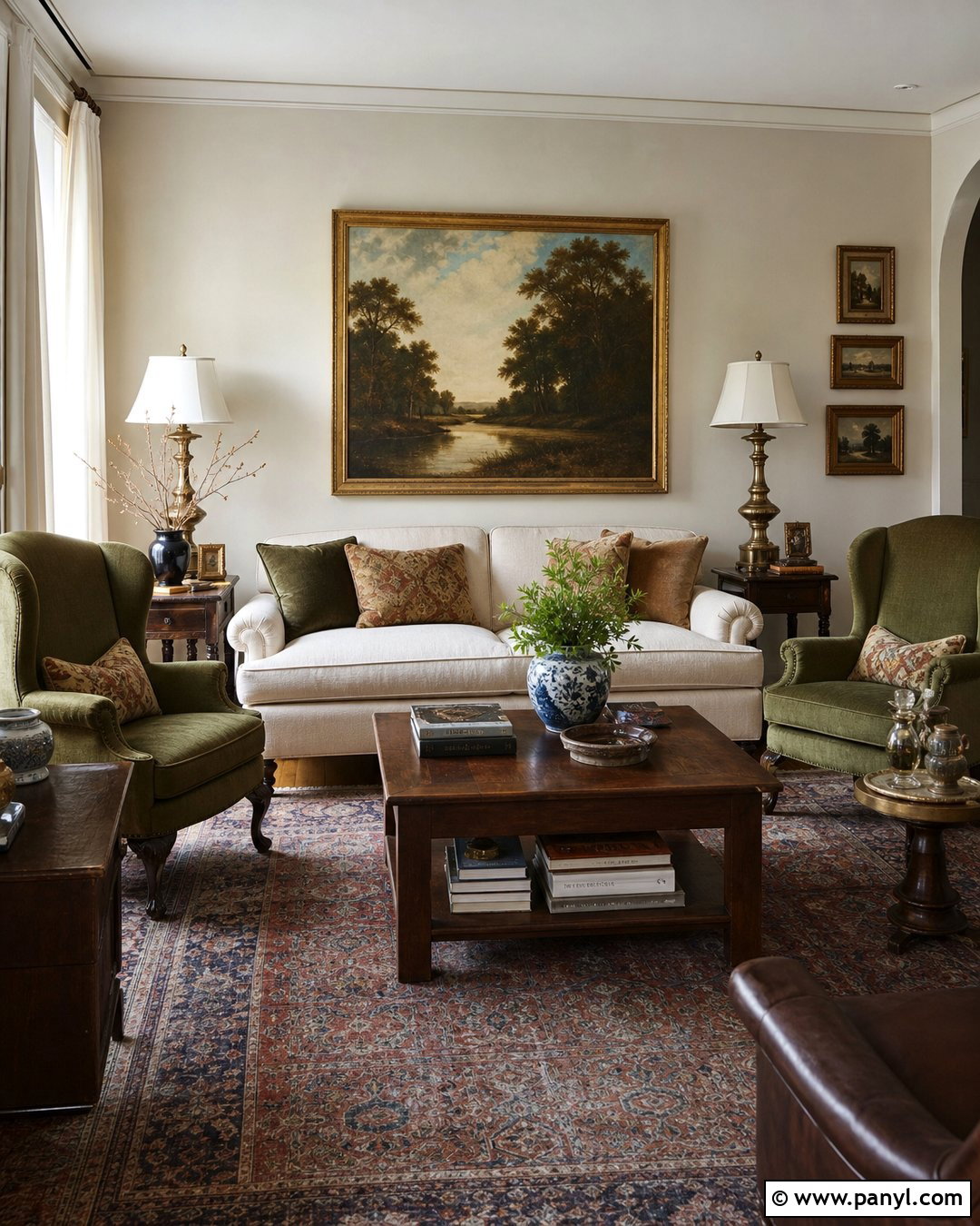 Beige Walls With Vintage Artwork - 50 beige walls