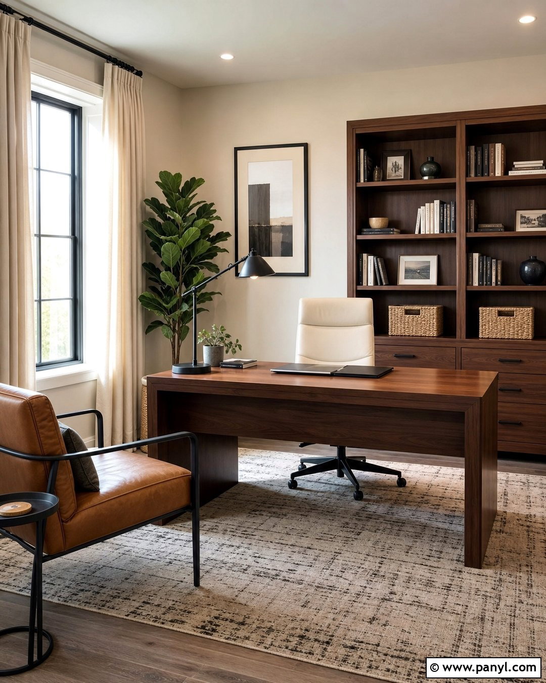 Beige Walls With Walnut Furniture - 50 beige walls