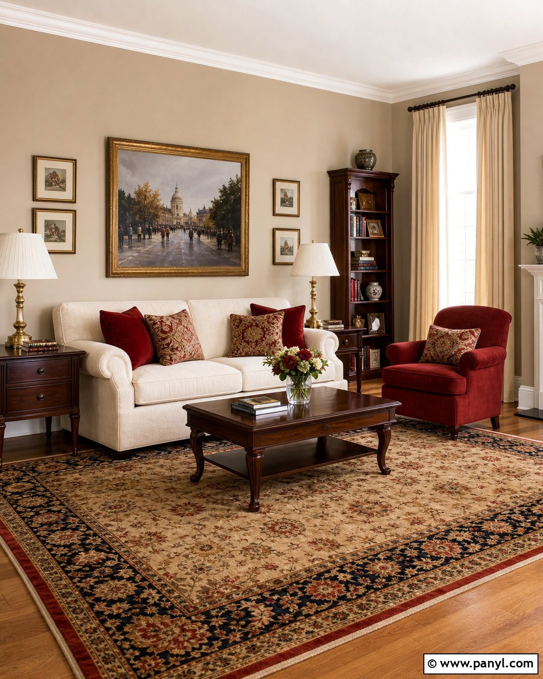Beige Walls With Warm Red - 20 Beige Walls Color Scheme Ideas