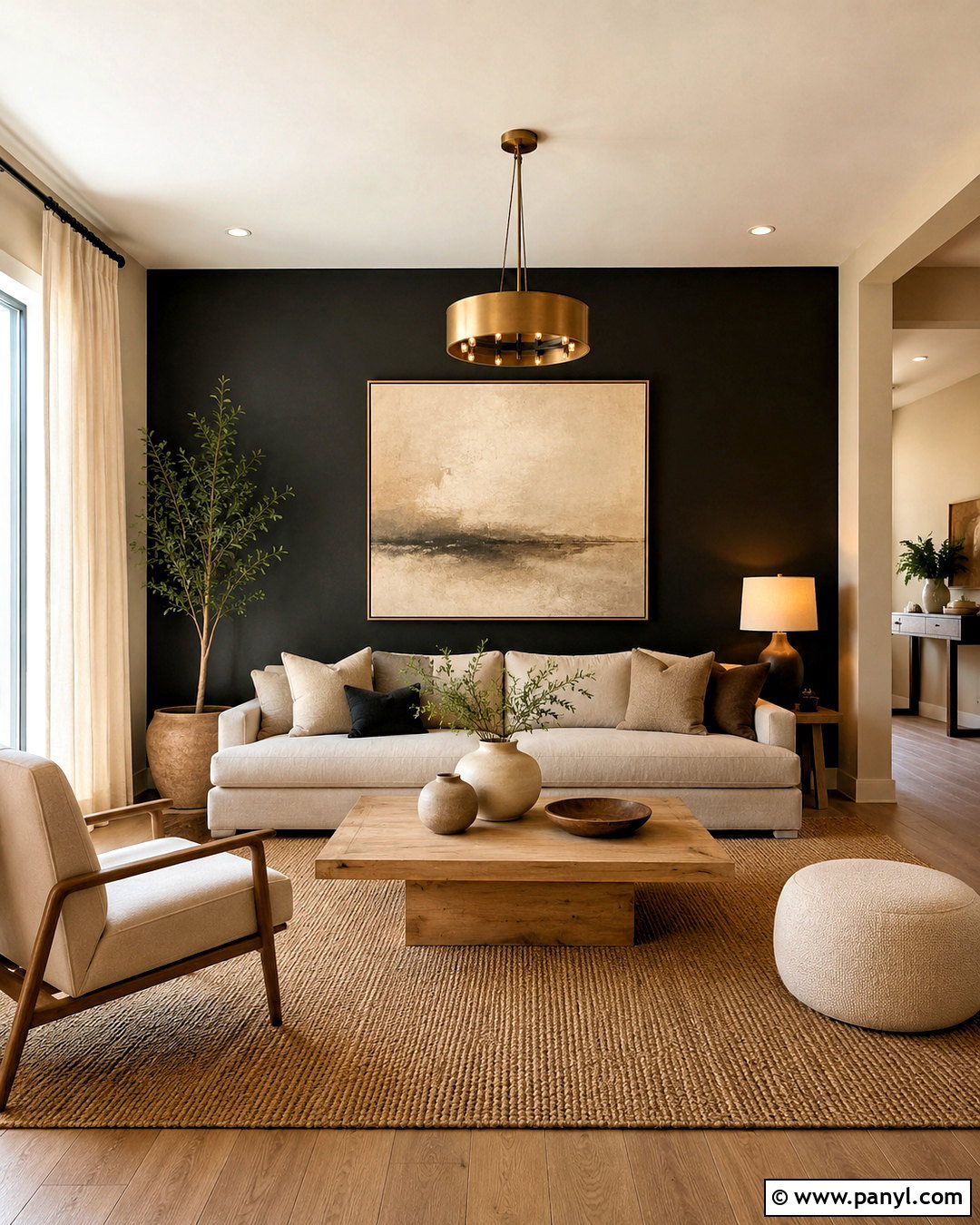 Beige With A Black Accent Wall - 20 What Colors Go With A Black Accent Wall Ideas