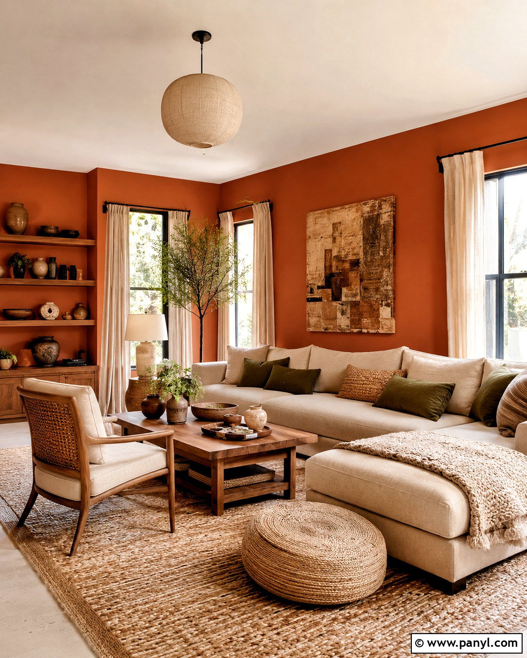 Beige With Orange Walls - 20 What Colors Go With Orange Walls