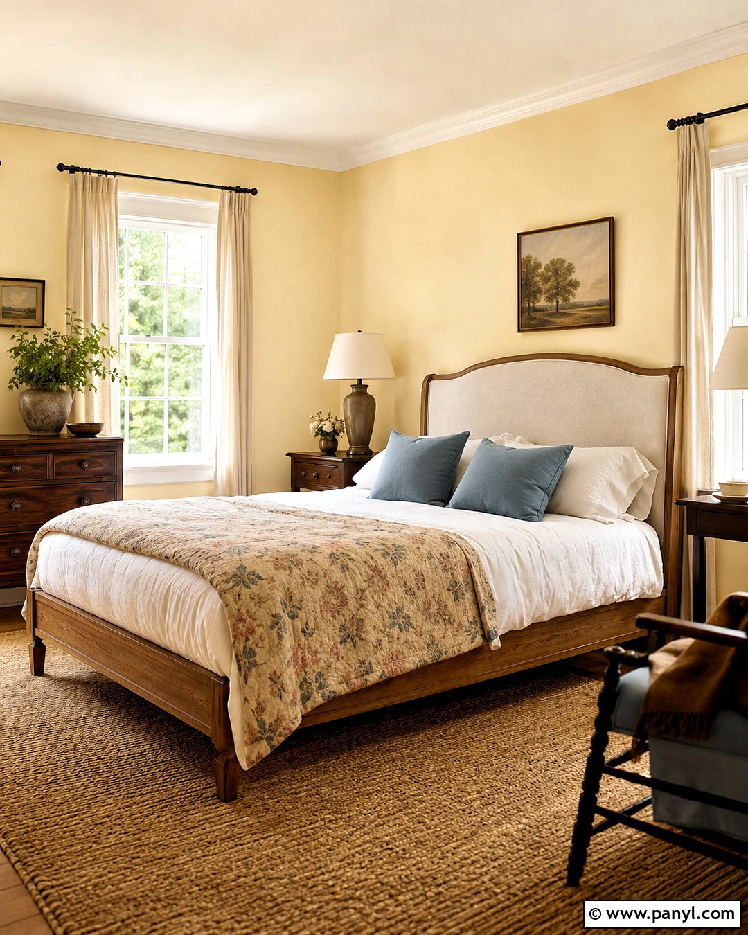 Benjamin Moore Banana Cream Bedroom - 20 butter yellow paint colors