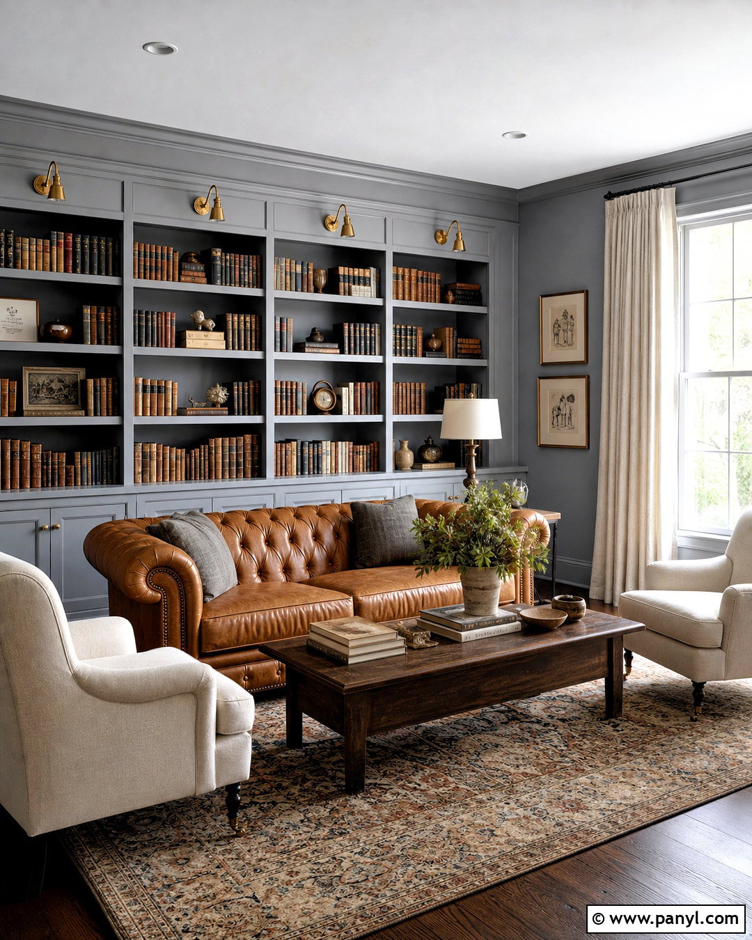Benjamin Moore Brewster Gray HC-162 - 20 slate blue paint colors