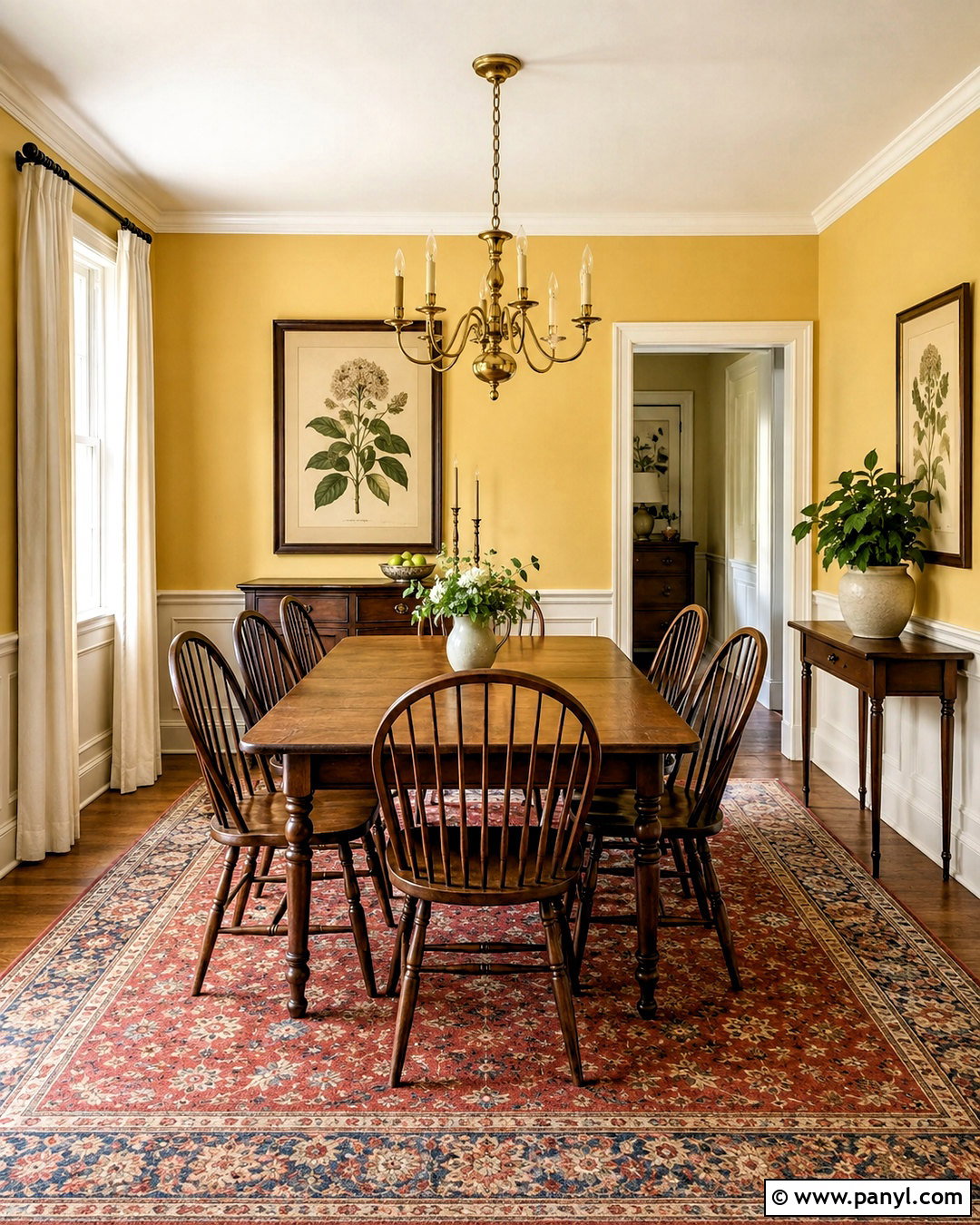Benjamin Moore Chestertown Buff Dining Room - 20 butter yellow paint colors