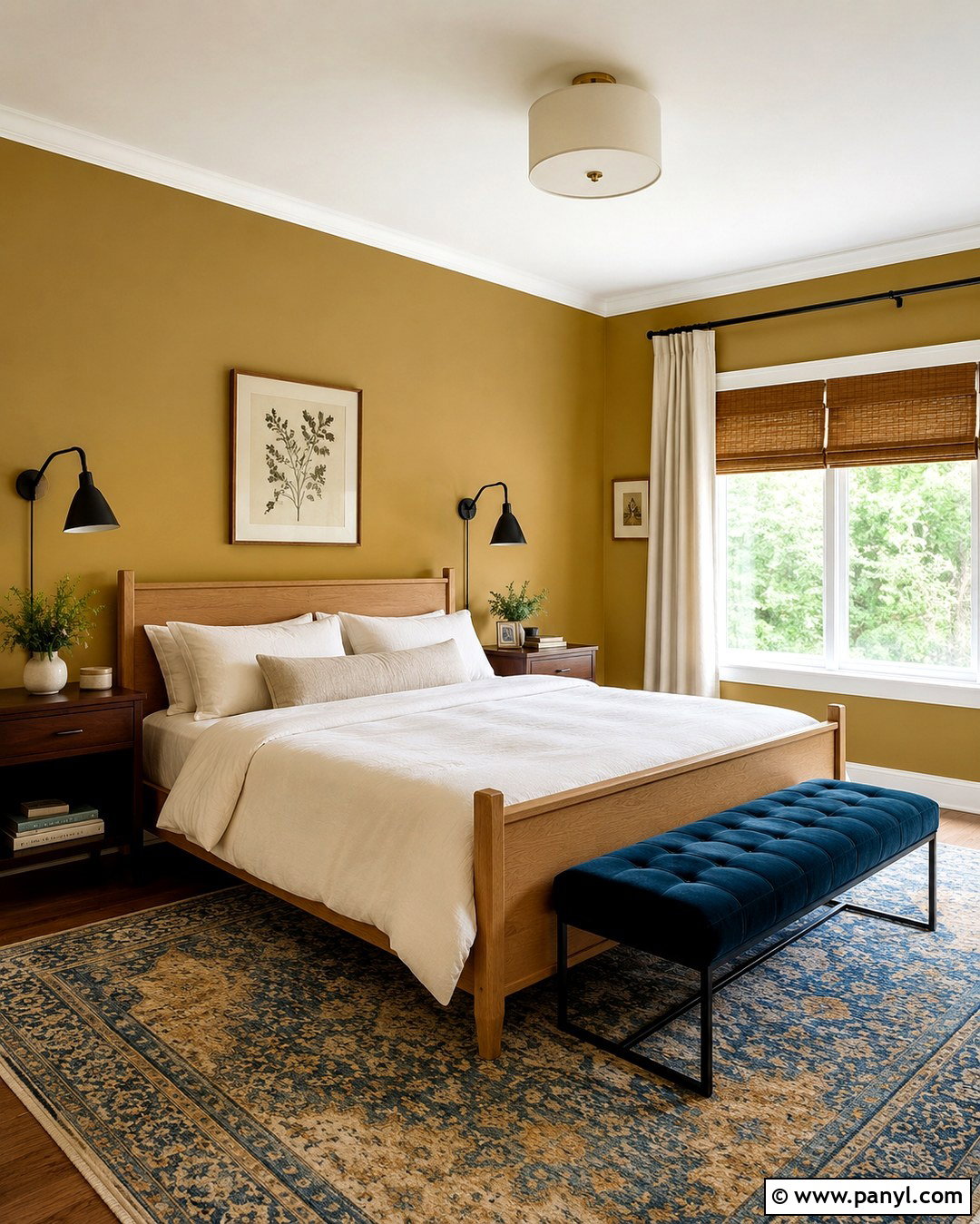 Benjamin Moore Citrine Guest Room - 20 Dark Gold Paint Colors For Walls