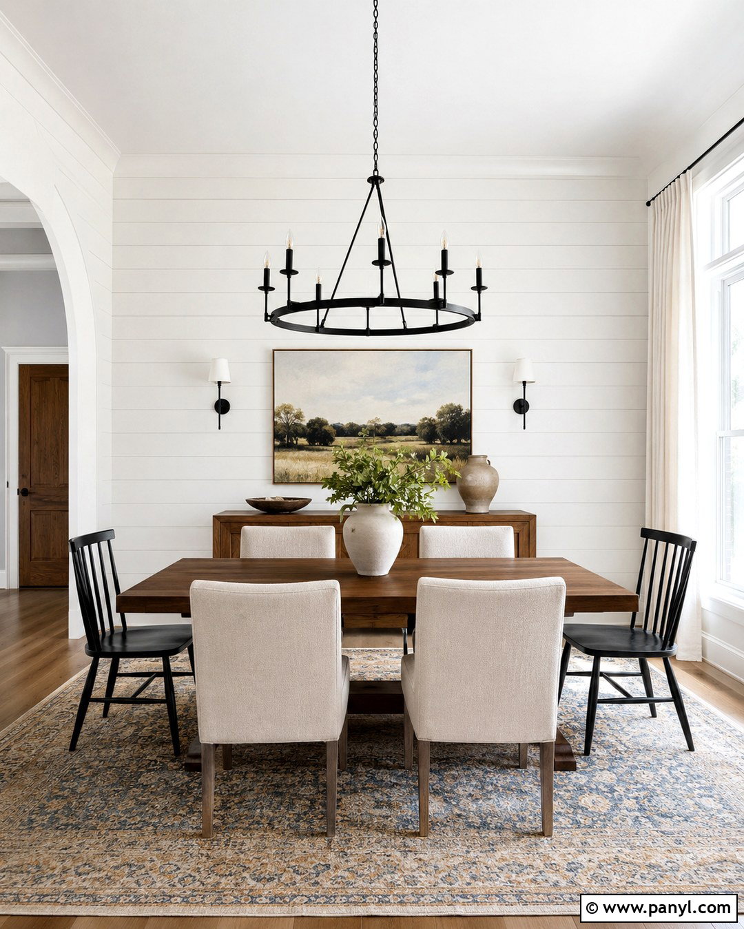 Benjamin Moore Decorators White Shiplap Dining Room - 20 Best White For Shiplap Walls