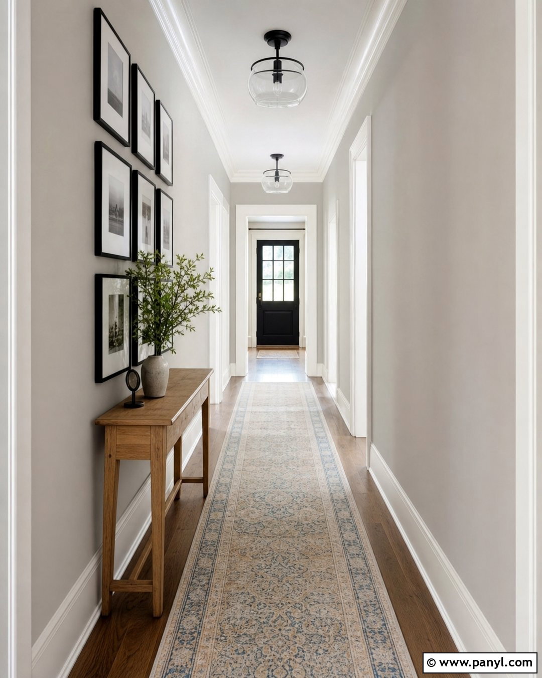 Benjamin Moore Distant Gray Hallway Walls - 25 Best Neutral White Paint For Walls
